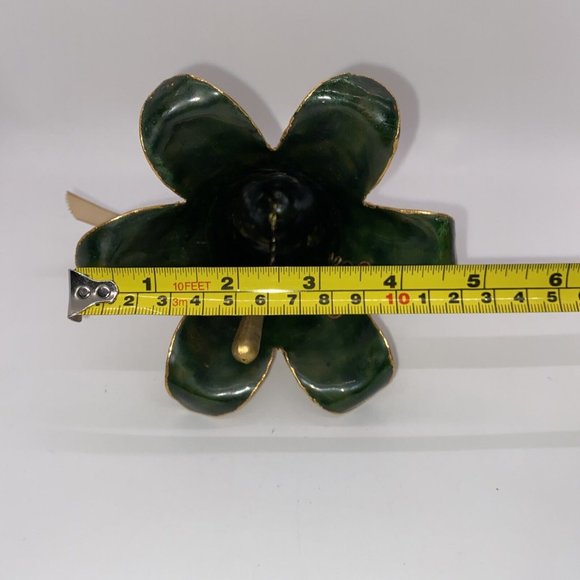 Vintage Metal Cloisonne Enamel Bell Christmas Ornament Russian - Picture 7 of 7